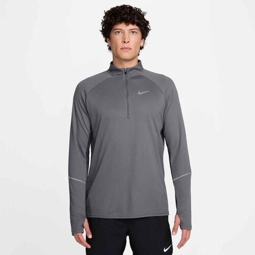 Nike Nike Miler MenS Dri-Fit Uv Long-Sl - smoke grey/reflective silv