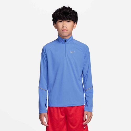 Nike Nike Miler Big Kids Dri-Fit 1/2-Zi - royal pulse/reflective silv