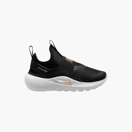 Nike Nike Flex Runner 4 Little Kids Sho - black/metallic gold-white
