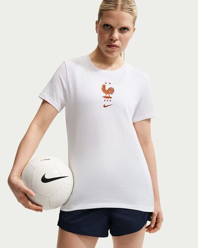 Nike Fff W Nk Crest Tee - white