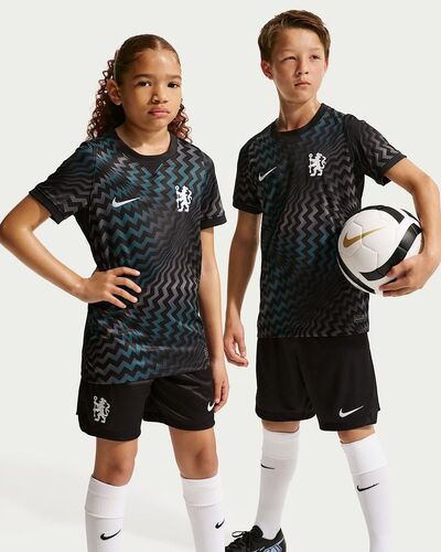 Nike Cfc Y Kinder Nk Df Jsy Ss Stad Gk - black/black/white