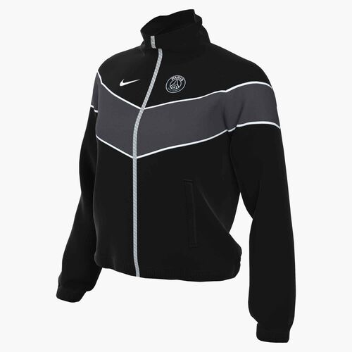 Nike Psg W Nsw Uv Wvn Nk Wr Jacke - black/anthracite/white/white