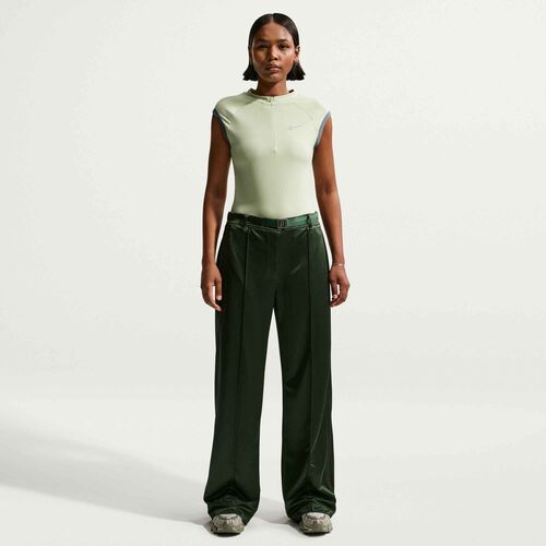 Nike Nike WomenS Sleeveless Fitted Quar - olive aura/smoke grey