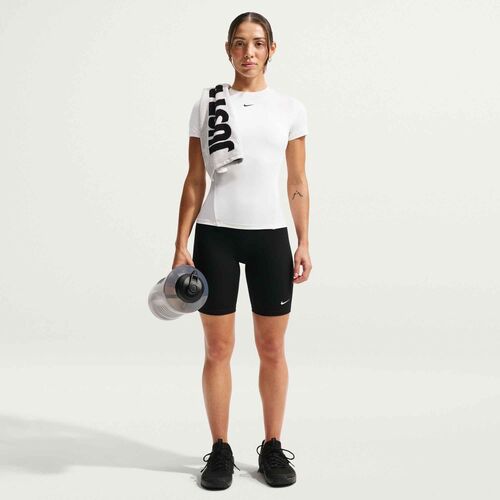 Nike W Nk One Fitted Ss Top - white/black