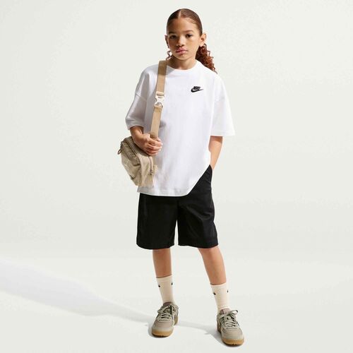 Nike K Nsw Tee Os Emb Futura Lbr - white