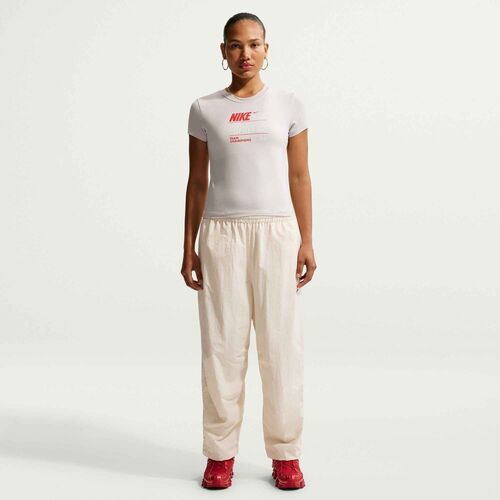 Nike W Nsw Chll Knt Mdcrp Vrb17 Tee - light bone