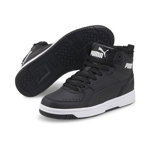Puma Puma Rebound Joy Fur Jr - PUMA BLACK-PUMA WHITE