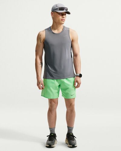 Nike M Nk Df Miler 7Bf Short - illusion green/reflective silv