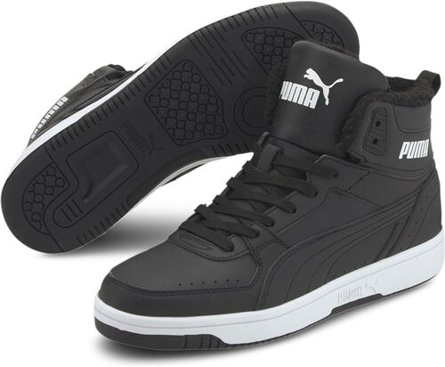 Puma Puma Rebound JOY Fur - PUMA BLACK-PUMA WHITE
