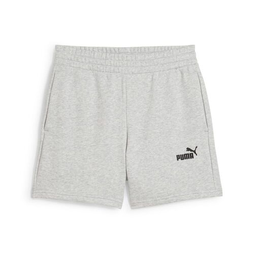 Puma ESS Small No 1 Logo 5 High-Waist Shorts TR - Light Gray Heather
