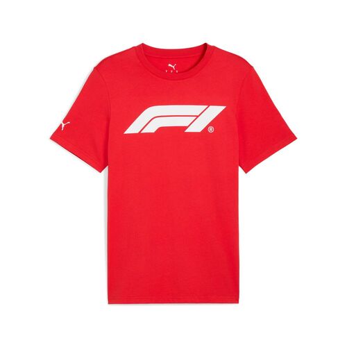 Puma F1 ESS Logo Tee 180g - Pop Red