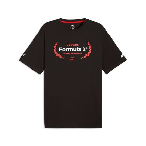 Puma F1 Essentials Graphic Tee - PUMA BLACK