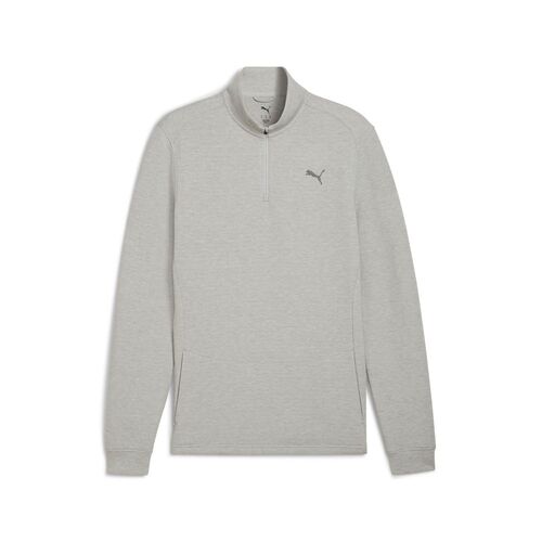 Puma M Cloudspun 1/4 Zip - Light Gray Heather