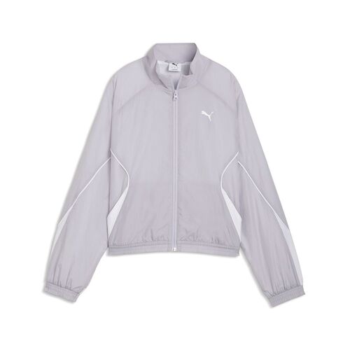 Puma PUMA SPORT Relaxed Woven Full-Zip Jacket - Vibrant Silver