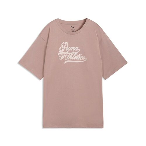 Puma GRAPHICS  Relaxed Varsity Tee - Sandstone