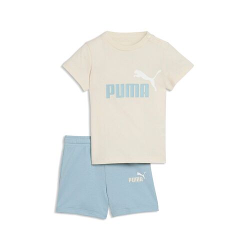 Puma MINICATS ESS Tee and Shorts Set INF - Alpine Snow-Print
