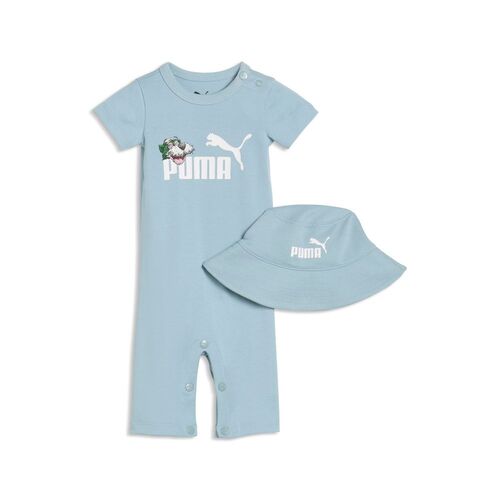 Puma MINICATS SUPER PUMA Newborn 2-Piece Romper INF - Seafoam