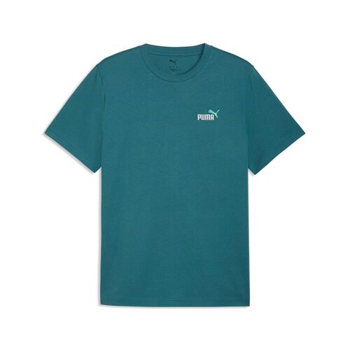 Puma ESS 2 COLOR Small No. 1 Logo Tee - Emerald Ice