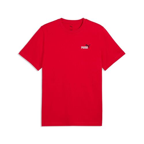 Puma ESS 2 COLOR Small No. 1 Logo Tee - For All Time Red