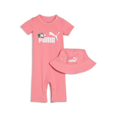 Puma MINICATS SUPER PUMA Newborn 2-Piece Romper INF - Wild Pink
