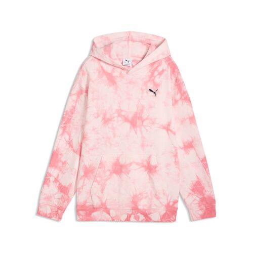 Puma ESS ELEVATED Relaxed Tie-dye Hoodie TR - Wild Pink