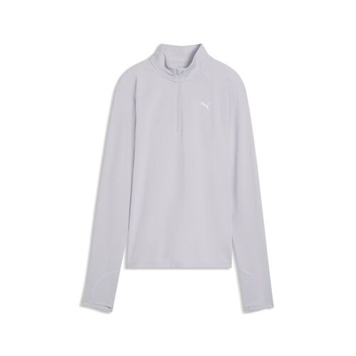 Puma W RUN VELOCITY CLOUDSPUN 1/4 ZIP - Vibrant Silver