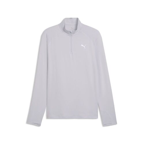 Puma M RUN VELOCITY CLOUDSPUN 1/4 ZIP - Vibrant Silver