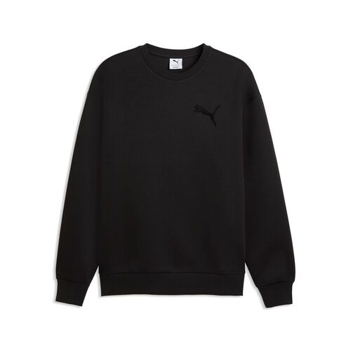 Puma ESS ELEVATED CAT LOGO Relaxed Crew DK - PUMA Black