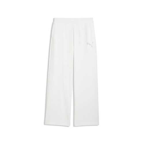 Puma ESS GRAPHIC LEO LUXE Bedazzled Slouchy Pants TR - PUMA White