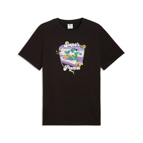 Puma GRAPHIC SUPER PUMA Souvenir Tee - PUMA Black