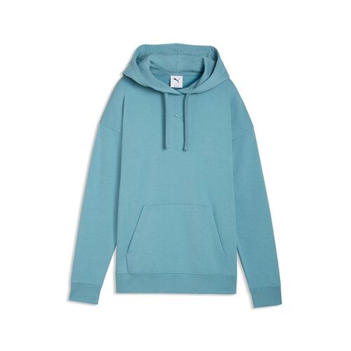 Puma ESS Centered Cat Logo Relaxed Hoodie TR - Baltic Sea Blue