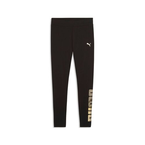Puma ESS LOGO LAB Metallic Leggings - PUMA Black-PUMA Silver