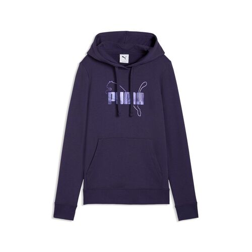 Puma ESS LOGO LAB Metallic Hoodie TR - Deep Plum