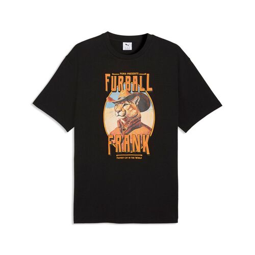 Puma GRAPHIC Cat Cowboy Relaxed Tee - PUMA Black