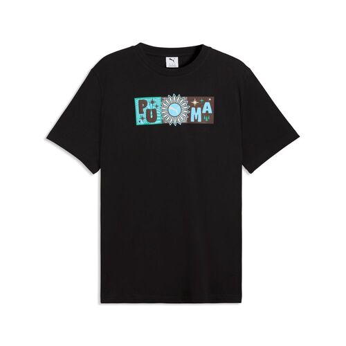 Puma SUNSET DRIVE Graphic Tee - PUMA Black