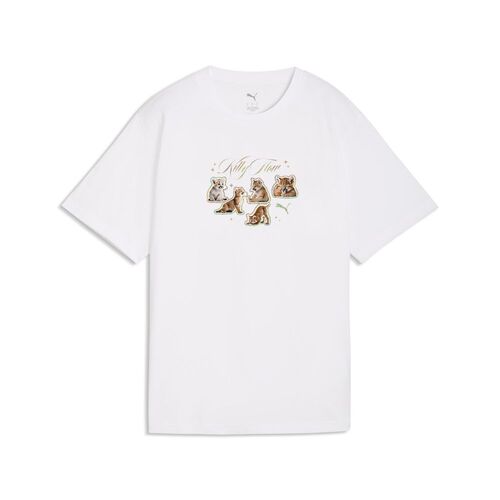 Puma GRAPHICS Kitty StickerRelaxed Tee - PUMA White