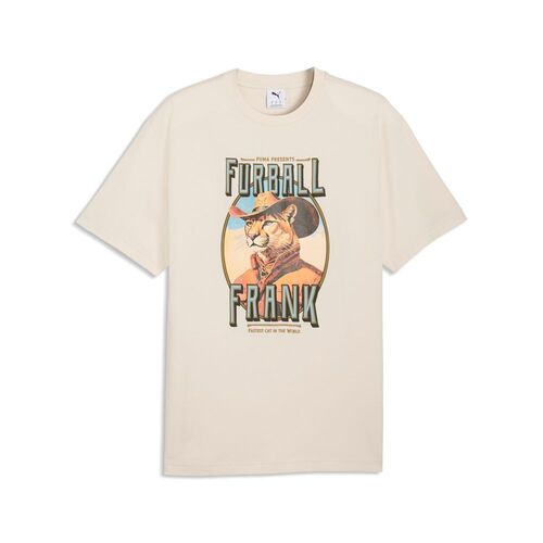 Puma GRAPHIC Cat Cowboy Relaxed Tee - Alpine Snow