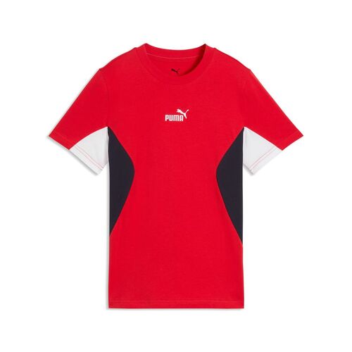 Puma ESS BLOCK Tee B - For All Time Red