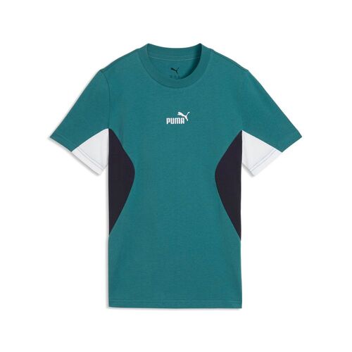Puma ESS BLOCK Tee B - Emerald Ice
