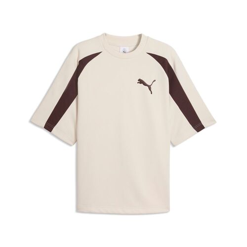 Puma T7 Oversized Pique Big Cat Tee - Alpine Snow