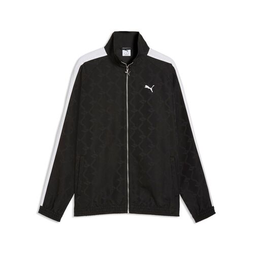 Puma T7 Jacquarded Woven Relaxed Track Jacket - PUMA Black