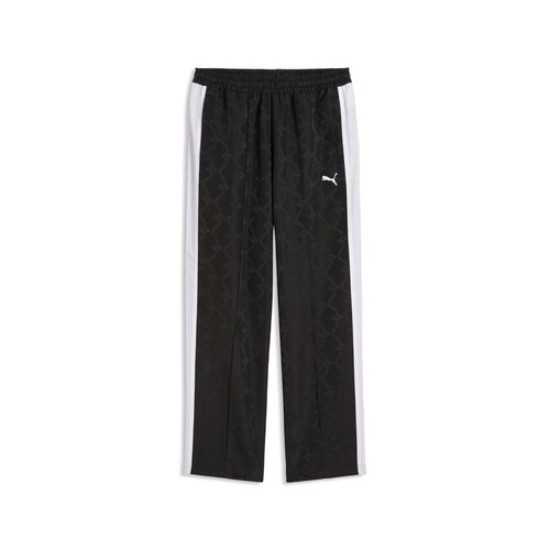 Puma T7 Jacquarded Woven Relaxed Track Pants  op - PUMA Black