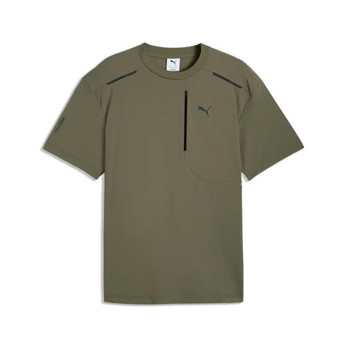 Puma PUMATECH Relaxed Warp Knit Pocket Tee - Loden Green