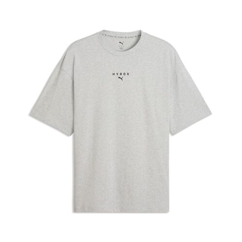 Puma M PUMA X HYROX LIFESTYLE TEE - Light Gray Heather