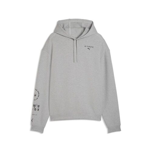 Puma M PUMA X HYROX CLOUDSPUN HOODIE - Light Gray Heather