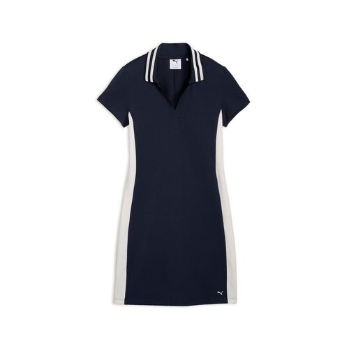 Puma W Pique Golf Dress - Deep Navy-Warm White