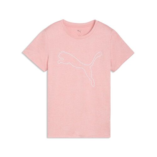 Puma W TAD ESSENTIAL Heather Logo Tee - Rosy Outlook Heather