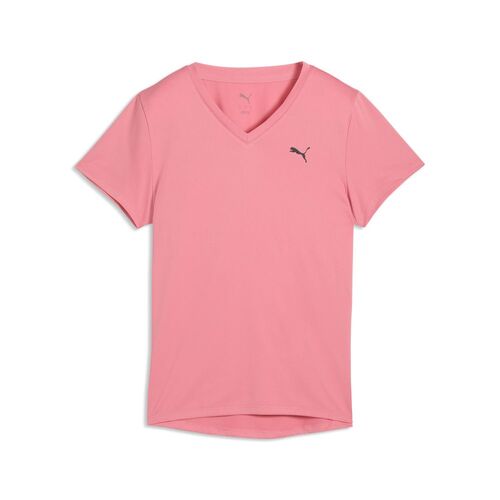 Puma W TAD ESSENTIAL VNECK Tee - Wild Pink