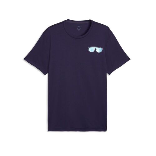 Puma M Run Nitro Graphic Tee - Deep Plum