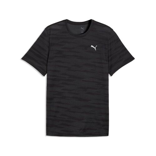 Puma M PWRTRAIN JACQUARD TEE - PUMA Black